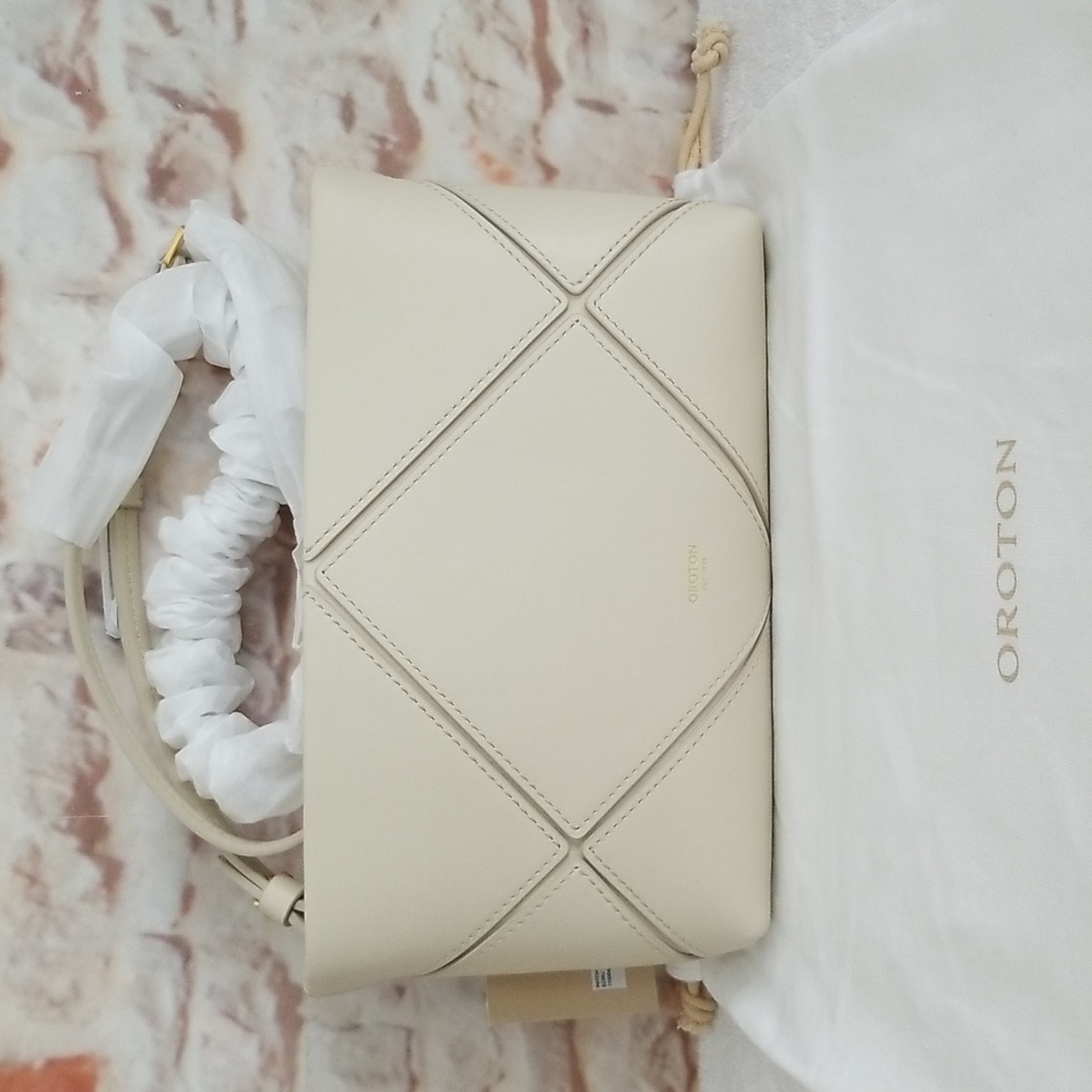 New OROTON Patch Leather Crossbody Bag